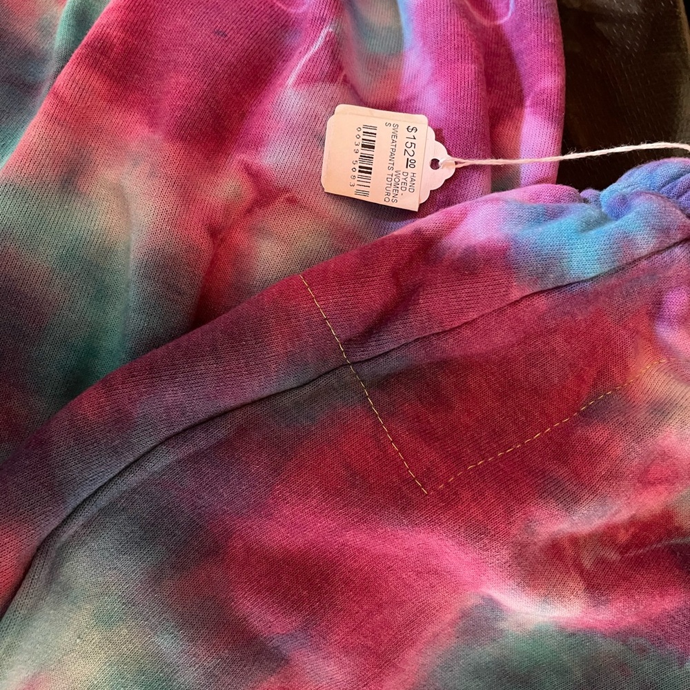 Aviator Nation Tie-Dye Track Pants in Pink, Blue, Purple
